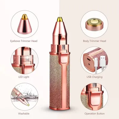 2 in 1 Portable Eyebrow & Hair Remover Trimmer